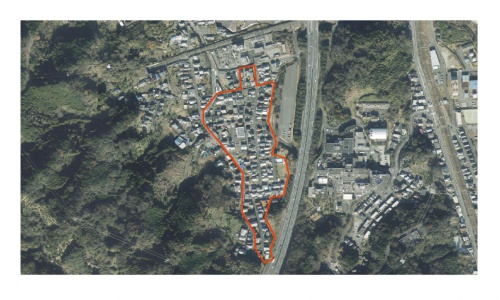 （写真）小池土地区画整理事業の区域図