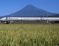 富士山と新幹線