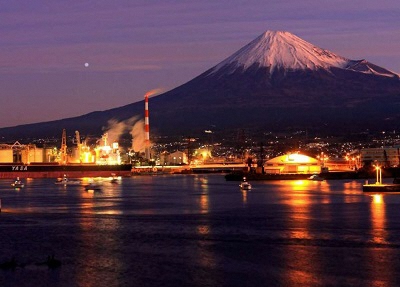 (写真)富士山夕景