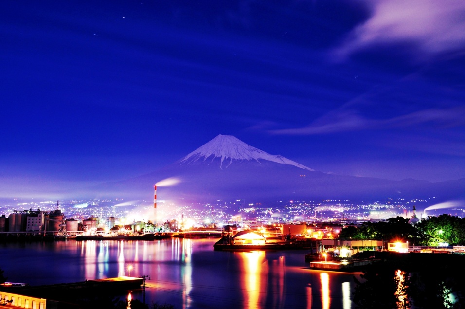 富士市の工場夜景