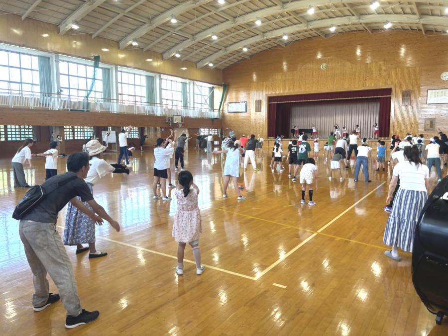 2025でんぼうわくわくラジオ体操の様子1