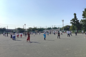 ラジオ体操の様子