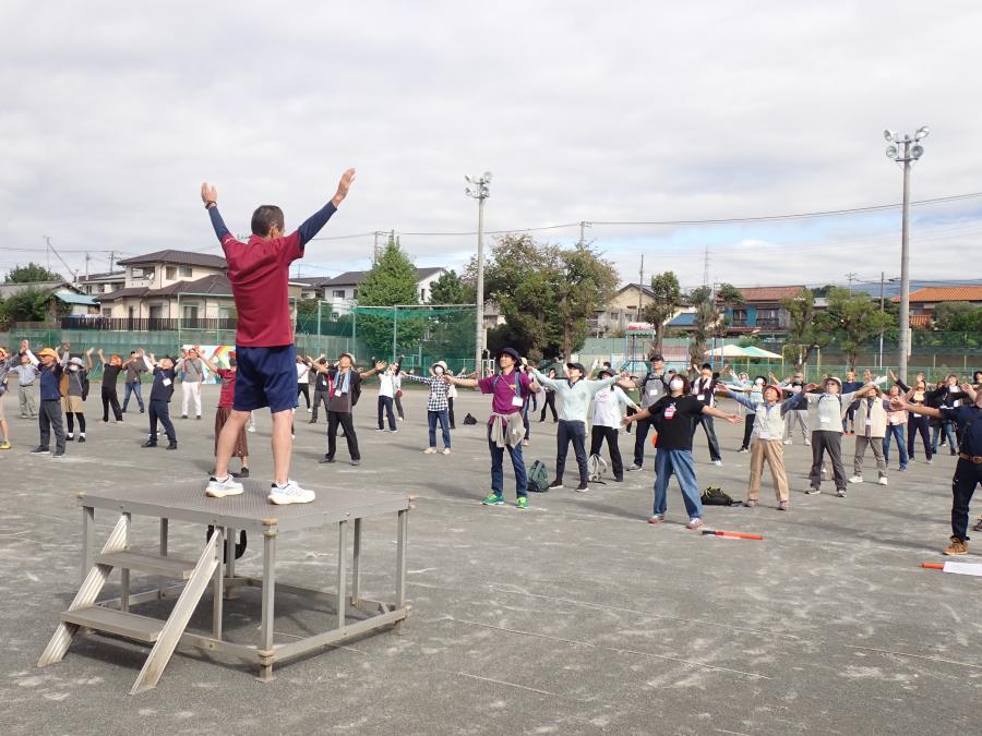 さんぽ前の準備体操