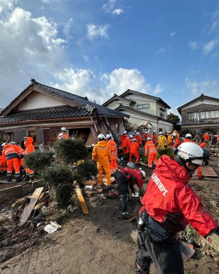 （写真）1月6日の活動の様子1