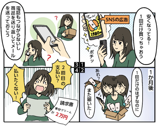 気がつかなかった定期購入契約