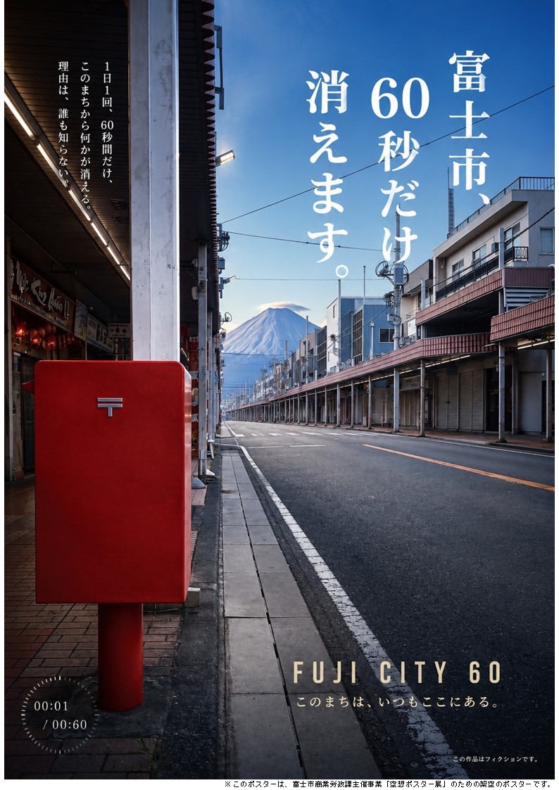 富士市、60秒だけ消えます