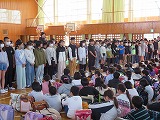 リーダーワッペン授与式の様子