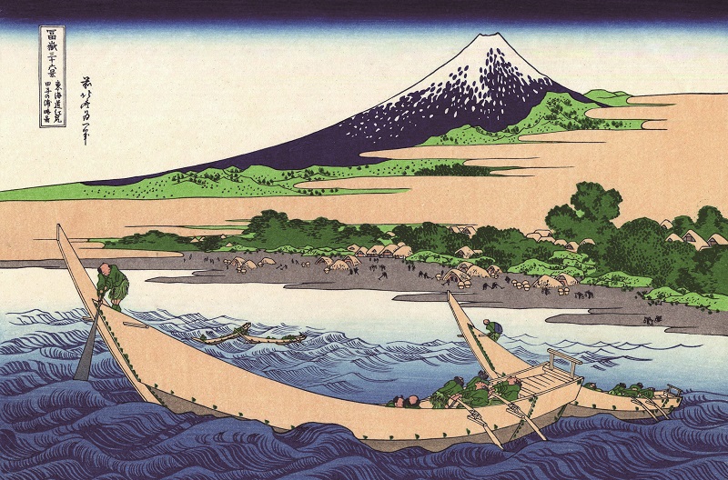 東海道江尻田子の浦略図