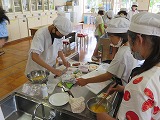 調理実習の様子