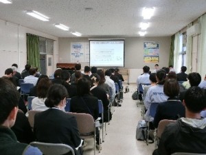 災害対策講座(火山)の様子