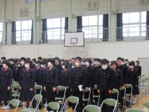 始業式の様子