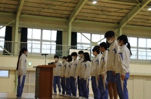 辞令伝達式の様子