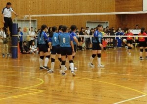 バレー部中体連市内大会の様子