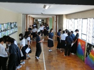 防災学習の様子
