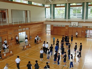 生徒会立合演説会の様子4