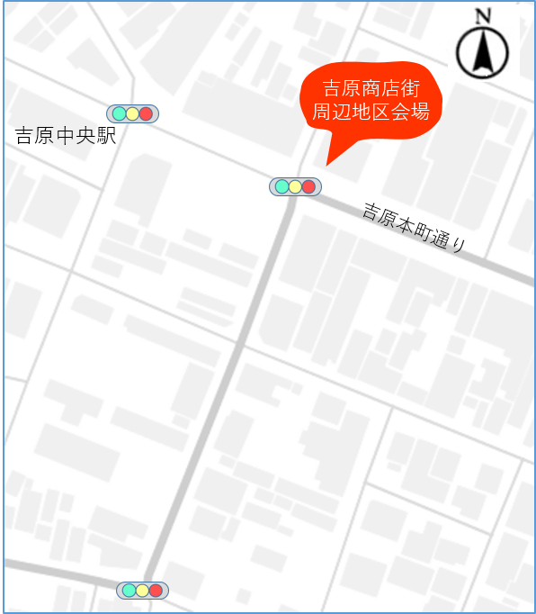 吉原商店街周辺地図
