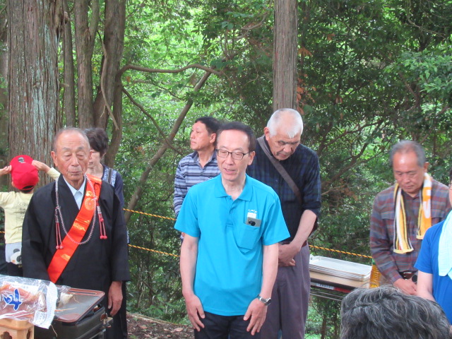 あいさつを行う市長の写真
