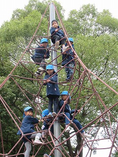 秋の年長の写真