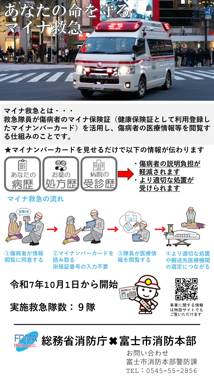 マイナ救急リーフレット