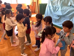 エールをもらう年長児