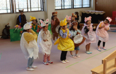 オペレッタをしている写真