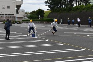 （写真）ホース延長