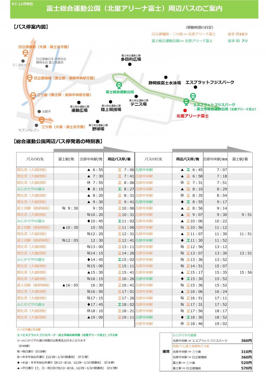 北里アリーナ周辺チラシ表