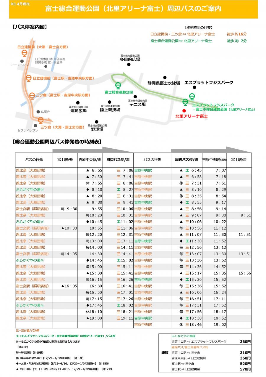 北里アリーナ周辺チラシ表R8