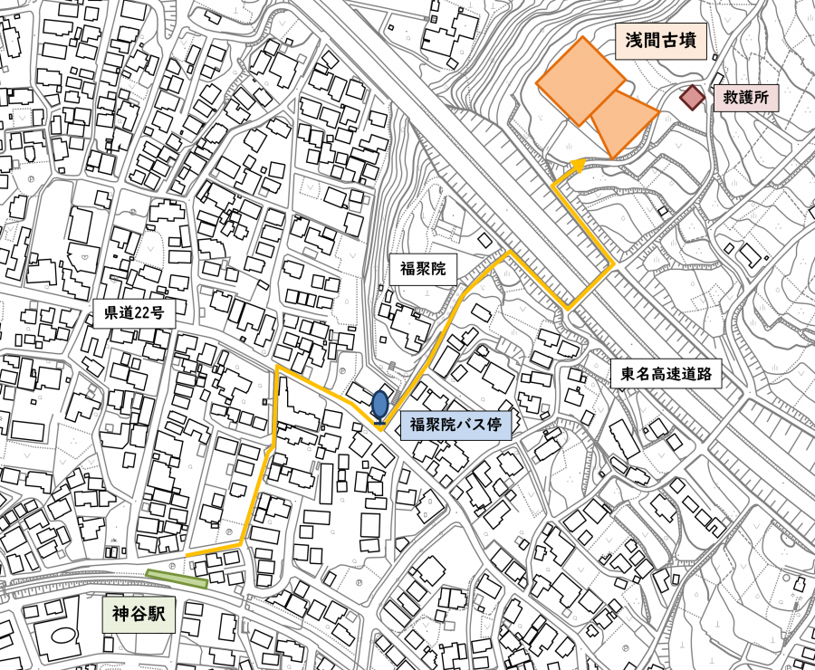 浅間古墳案内図