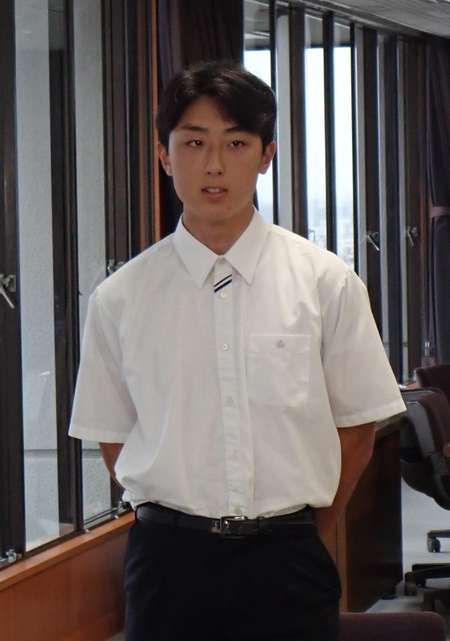 男子陸上競技部の古瀬さん