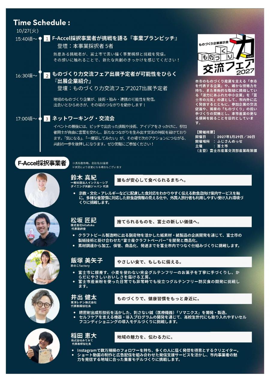チラシ裏面
