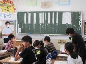 1月10日　6年生　国語「川とノリオ」1