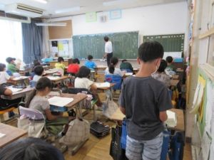 1月16日　4年生　国語「一つの花」2