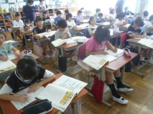 1月22日　3年生　道徳「しんぱんは、自分たちで」2