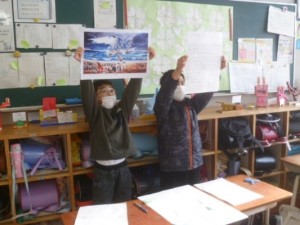 1月29日　3年生　総合「田子浦地区の良いところを発表しよう(1)」2