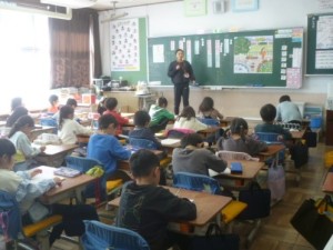 2月19日　1年生　国語「文を作ろう」1