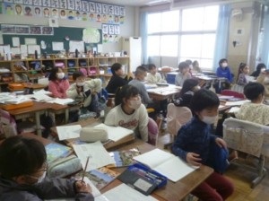 2月29日　3年生　社会「昔の道具調べ」3