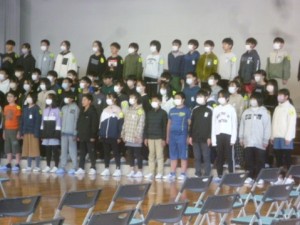 3月14日　6年生「卒業式の練習」1