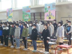 3月14日　6年生「卒業式の練習」3