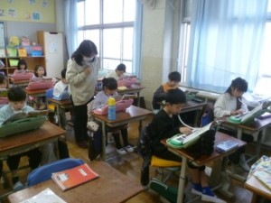 3月19日　2年生　音楽「こくまの二月」1