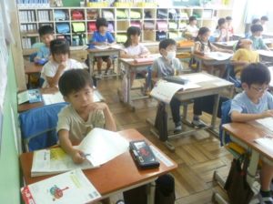 10月23日　1年生　道徳「だれもみていない」2