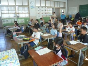 11月1日　2年生　学級活動「後期に向けて頑張ろう」2