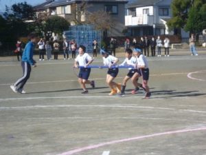 11月24日「スポーツ大会　4年生　台風の目」2