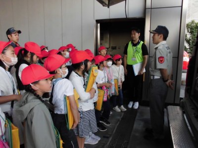 10月18日　3年生「社会科見学2　中央消防署」2