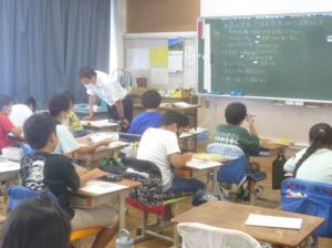 10月23日　4年生　社会「自然災害にそなえるまちづくり」2