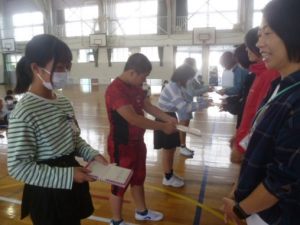 10月16日　6年生「修学旅行引率の先生とのあいさつ」1