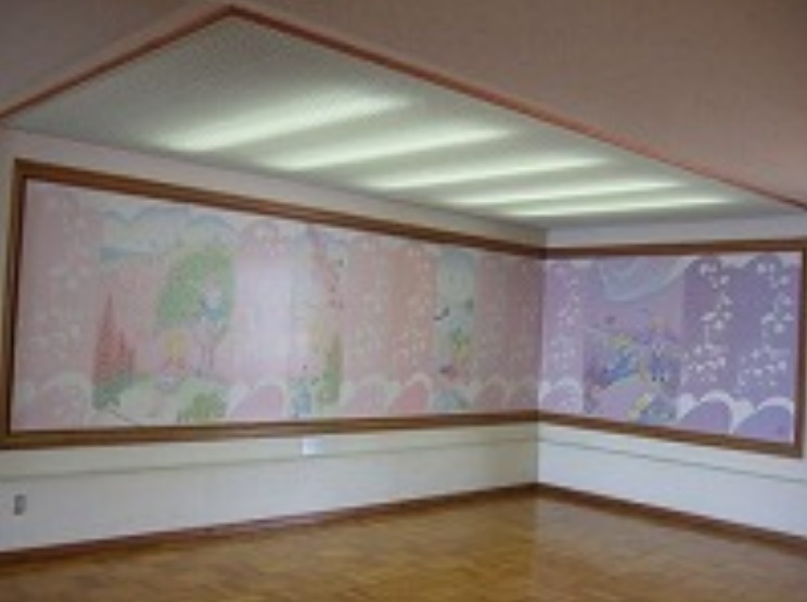 玄関の壁画