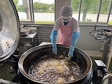 （写真）2024年6月27日の給食室の様子