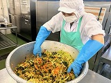 （写真）2023年12月6日の給食室の様子