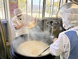 （写真）2024年1月31日の給食室の様子